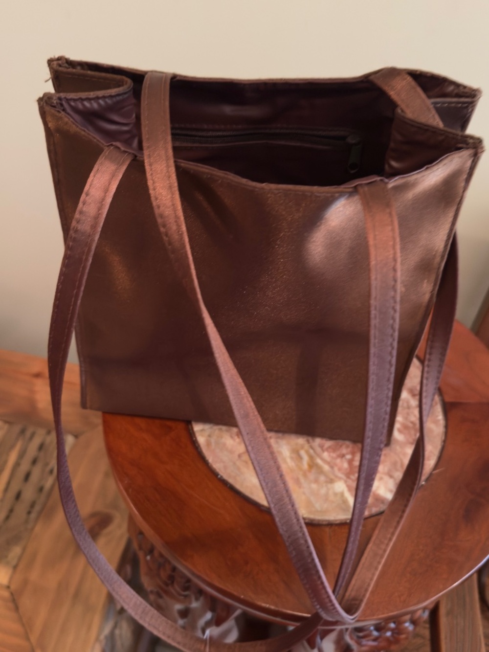 Brown bag tote